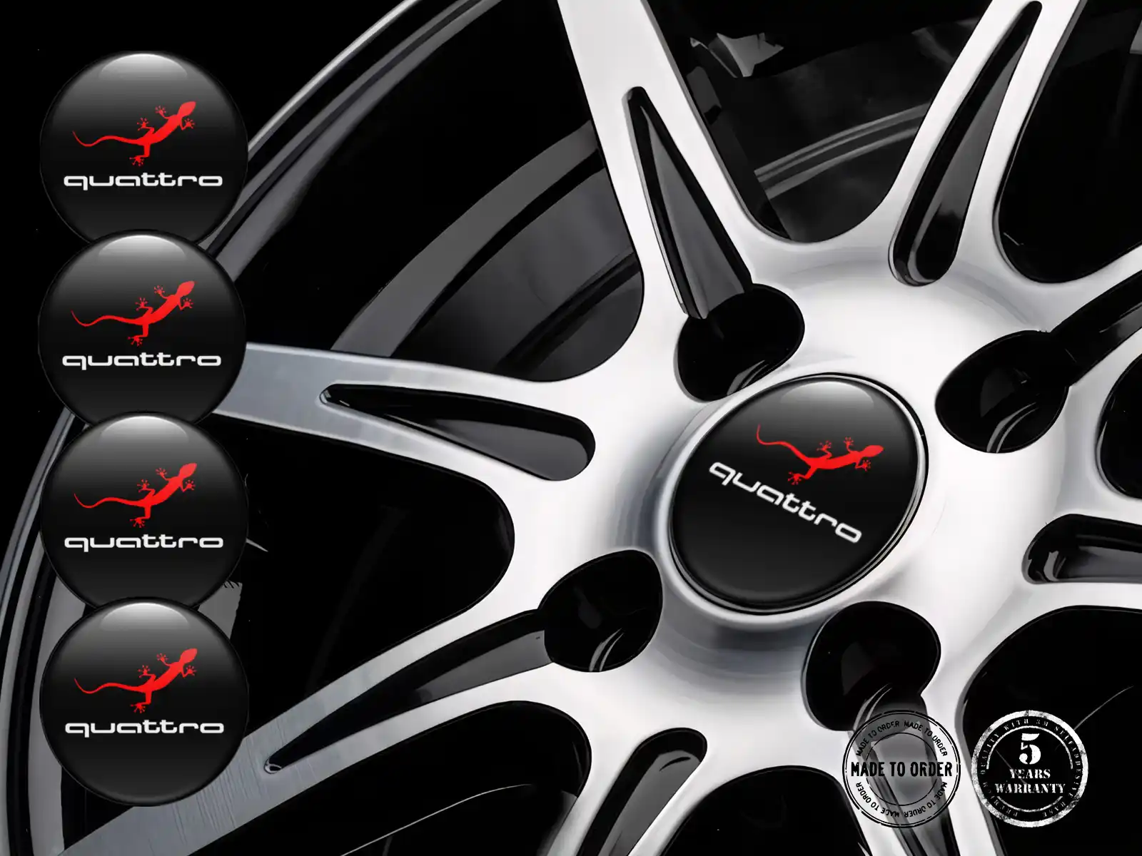 Audi Calcomanías de Rueda Avanzadas Trayectoria Flujo Cósmico